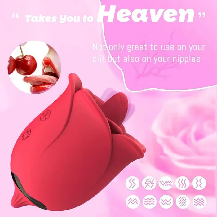 Vibrators Inyarose Rose Nipple Clit Stimulator Toy