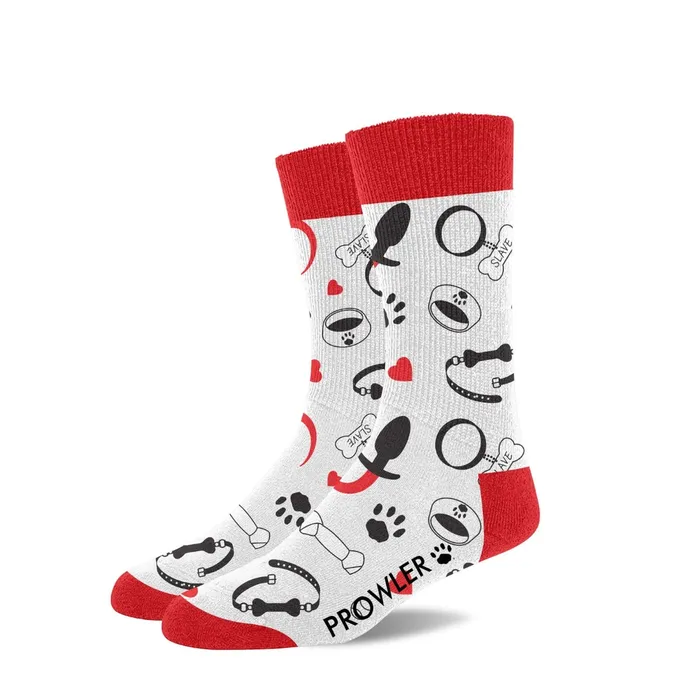 Vibrators Prowler Prowler Puppie Socks Red White