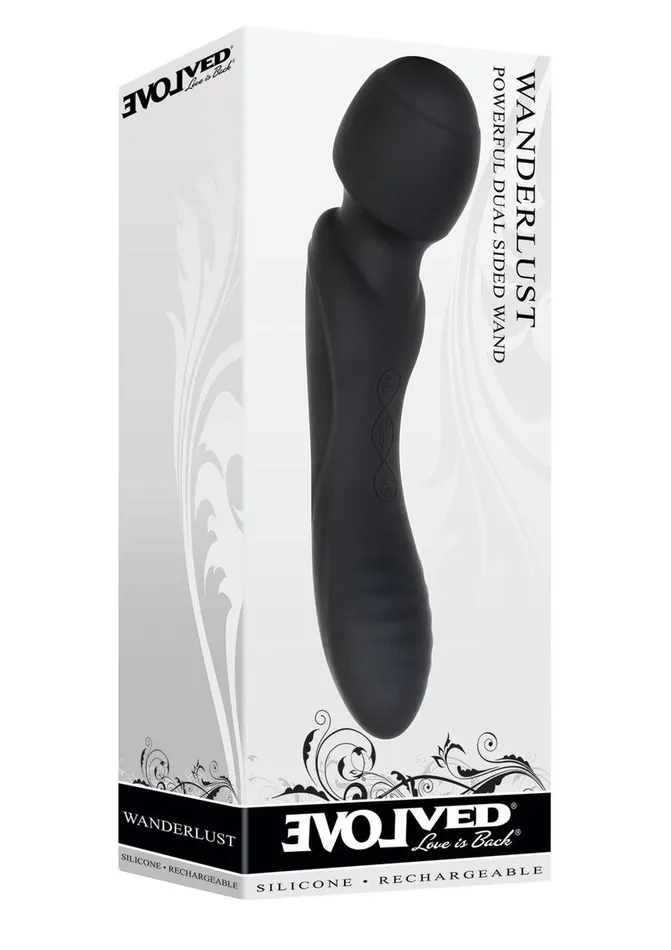 Wanderlust Rechargeable Silicone Powerful Dual Sided Wand Massager Evolved Female Sex Toys