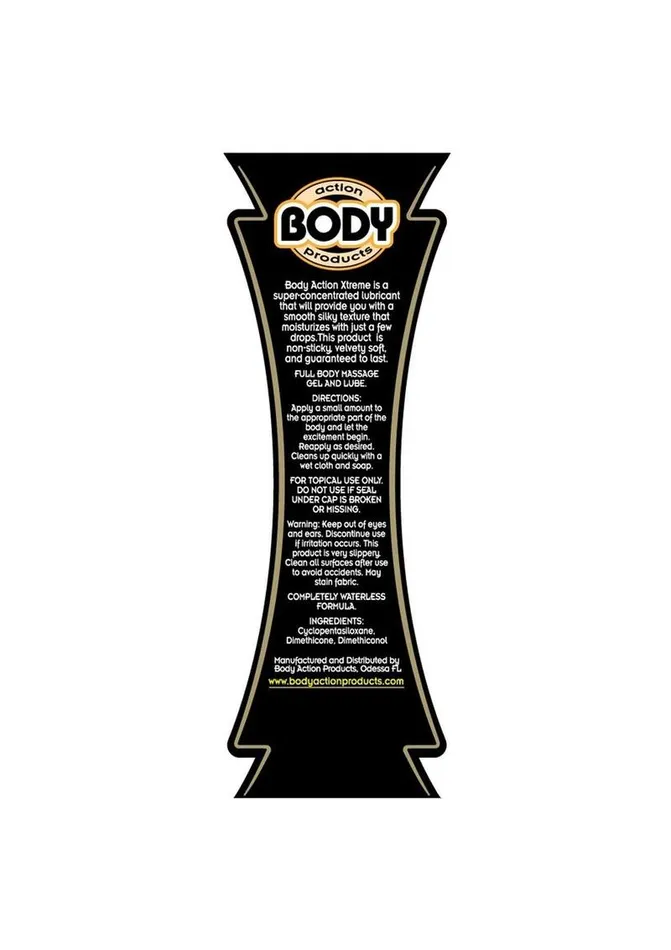 Body Action Extreme Glide Silicone Lubricant Body Action Products Female Sex Toys Body Action Extreme Glide Silicone Lubricant Body Action Products Female Sex Toys
