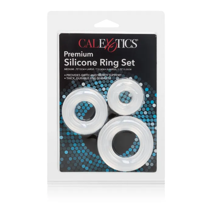 CalExotics Male Sex Toys Premium Silicone Ring Set CalExotics Male Sex Toys Premium Silicone Ring Set