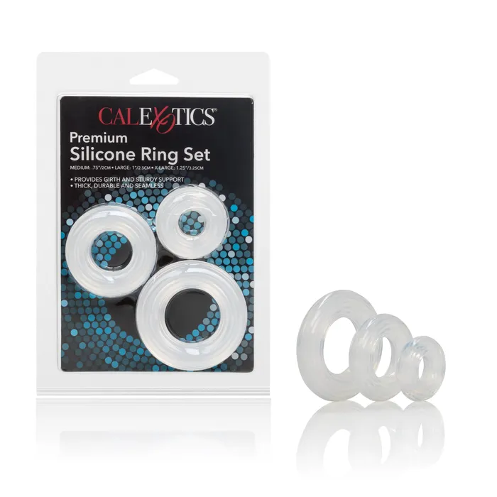 CalExotics Male Sex Toys Premium Silicone Ring Set CalExotics Male Sex Toys Premium Silicone Ring Set