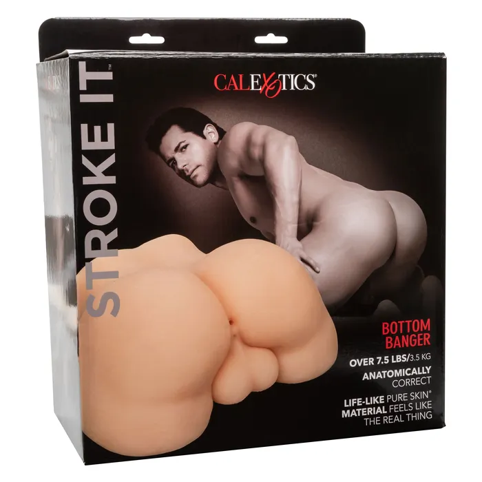 CalExotics Male Sex Toys Stroke It Bottom Banger Ivory