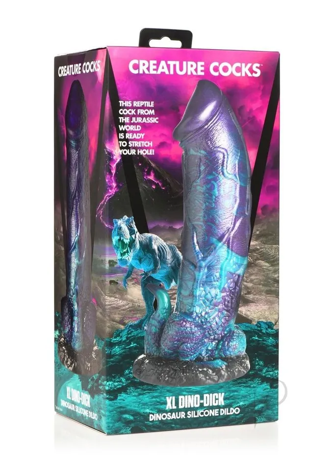 Creature Cocks Dildos Creature Cocks Dino Dick Dinosaur Silicone Dildo Extra Large Purle