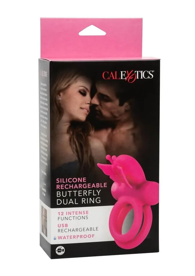 Female Sex Toys Couples Enhancers Silicone Rechargeable Dual Butterfly Couples Ring Female Sex Toys Couples Enhancers Silicone Rechargeable Dual Butterfly Couples Ring