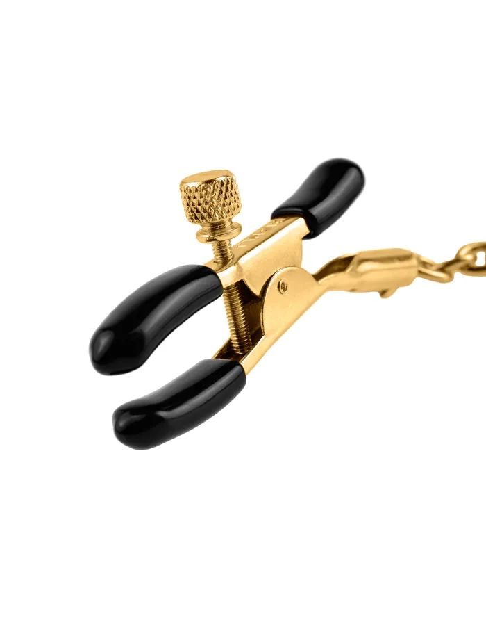 Female Sex Toys Pipedream Fetish Fantasy Gold Chain Nipple Clamps Gold Female Sex Toys Pipedream Fetish Fantasy Gold Chain Nipple Clamps Gold