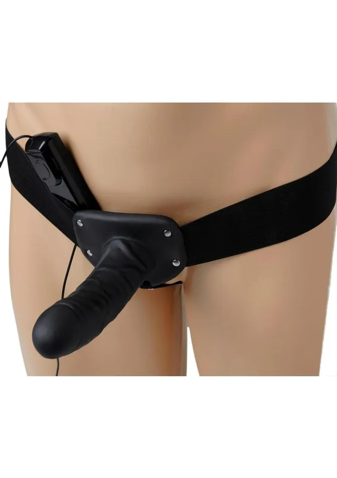 Female Sex Toys Size Matters Erection Assist Vibrating Silicone Hollow StrapOn Size Matters