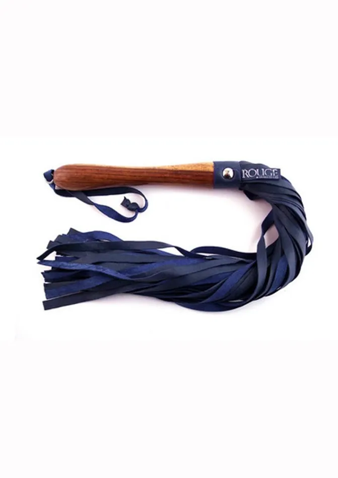 Rouge Wooden Handle Leather Flogger Rouge Restraints