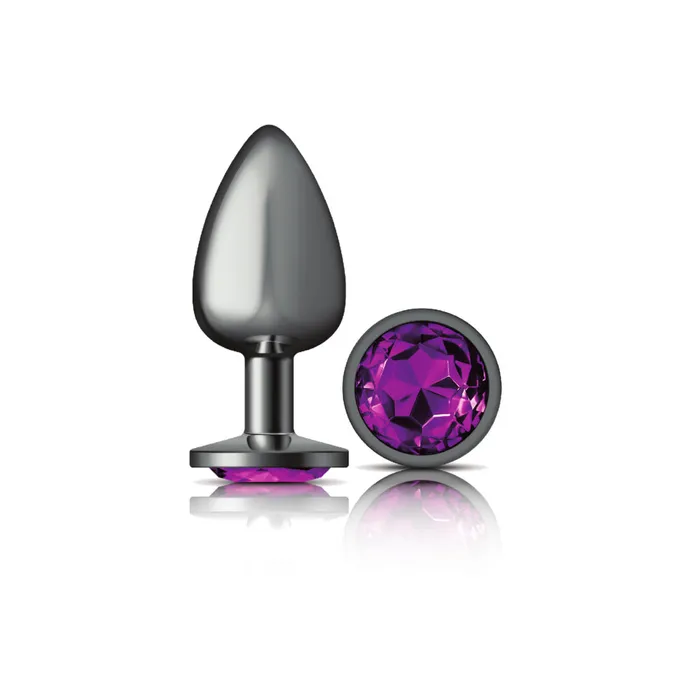 Viben Anal Cheeky CharmsGunmetal Metal Butt Plug RoundDeep PurpleLarge Viben Anal Cheeky CharmsGunmetal Metal Butt Plug RoundDeep PurpleLarge