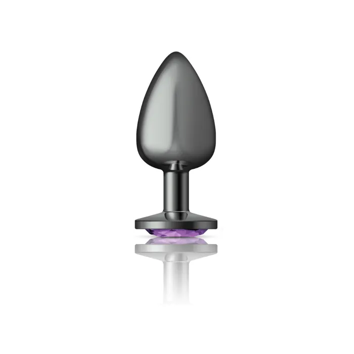 Viben Anal Cheeky CharmsGunmetal Metal Butt Plug RoundDeep PurpleLarge Viben Anal Cheeky CharmsGunmetal Metal Butt Plug RoundDeep PurpleLarge