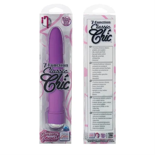 Vibrators CalExotics 7 Function Classic Chic Standard Purple Vibrators CalExotics 7 Function Classic Chic Standard Purple