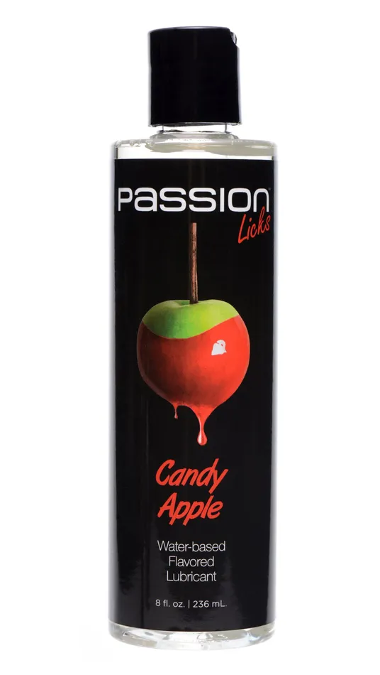 XR Brands Passion Lubricant Passion Licks Candy Apple Water Based Flavored Lubricant 8 Fl Oz 236 ml Lubricants XR Brands Passion Lubricant Passion Licks Candy Apple Water Based Flavored Lubricant 8 Fl Oz 236 ml Lubricants