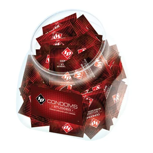 ID Lubricants Couples ID Condoms Studded 144 Piece Jar