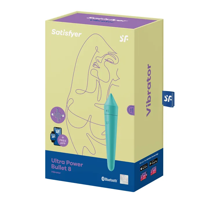 Satisfyer Vibrators Satisfyer Ultra Power Bullet 8 Turquoise App Enabled