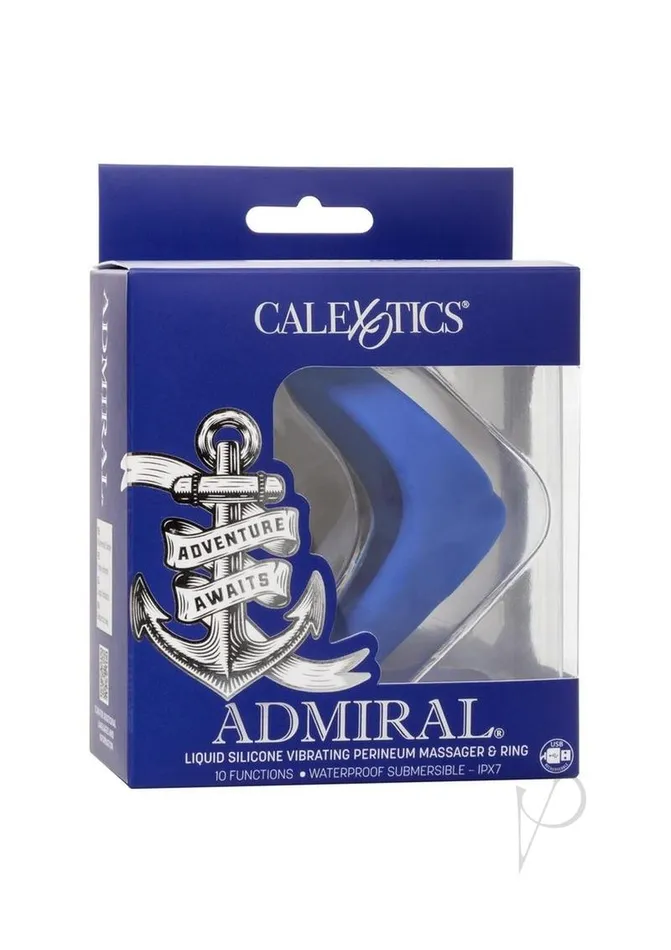 Admiral Male Sex Toys Admiral Liquid Rechargeable Silicone Vibrating Perineum Massager and Cock Ring Blue Admiral Male Sex Toys Admiral Liquid Rechargeable Silicone Vibrating Perineum Massager and Cock Ring Blue