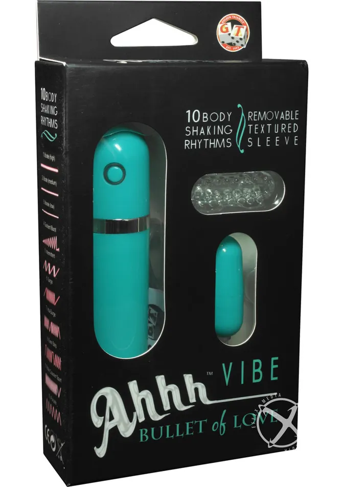 Ahhh Vibe Female Sex Toys Ahhh Vibrating Bullet Of Love with Wired Remote Control Teal Ahhh Vibe Female Sex Toys Ahhh Vibrating Bullet Of Love with Wired Remote Control Teal