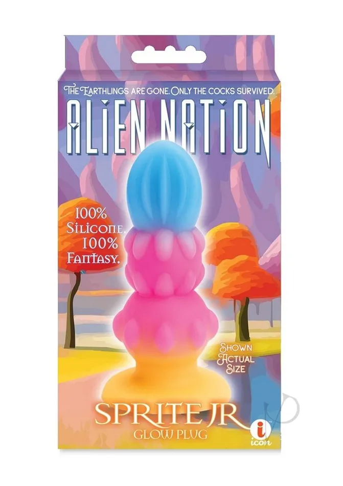 Alien Nation Anal Alien Nation Sprite Jr Silicone Anal Plug BluePinkYellow Alien Nation Anal Alien Nation Sprite Jr Silicone Anal Plug BluePinkYellow