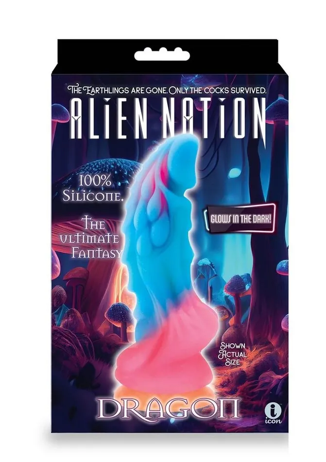 Alien Nation Dildos Alien Nation Glow Dragon Silicone Glow in the Dark Creature Dildo Multicolor Alien Nation Dildos Alien Nation Glow Dragon Silicone Glow in the Dark Creature Dildo Multicolor
