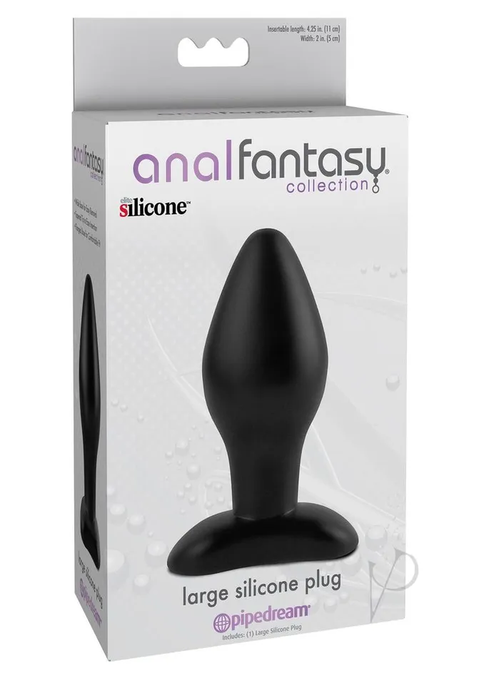Anal Anal Fantasy Collection Anal Fantasy Collection Large Silicone Plug 425in Black Anal Anal Fantasy Collection Anal Fantasy Collection Large Silicone Plug 425in Black