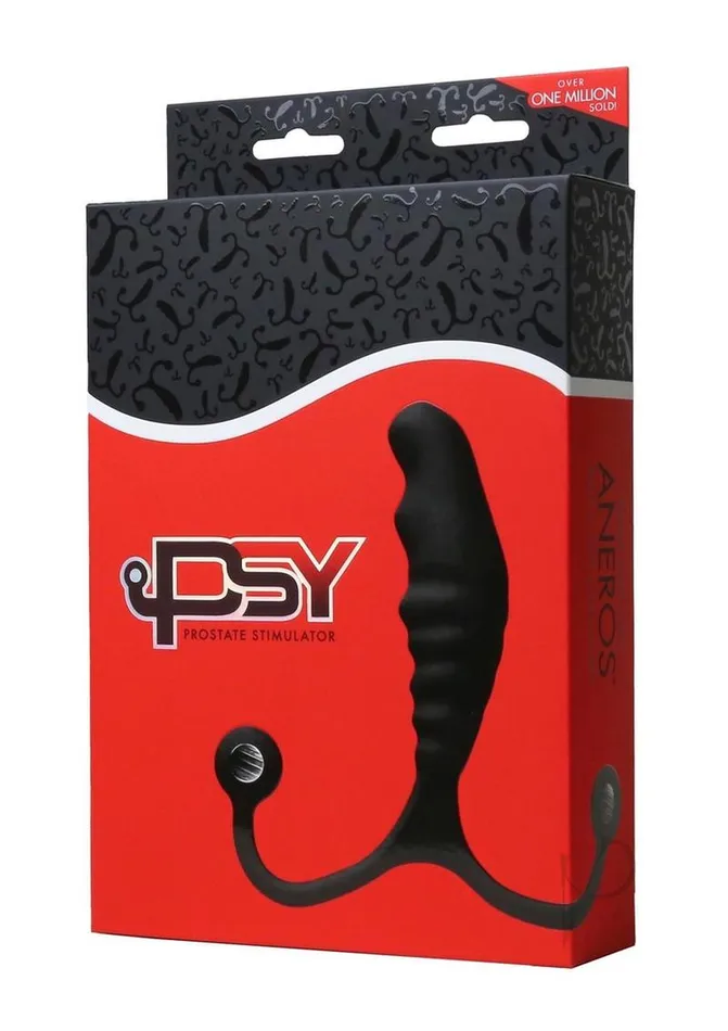 Anal Aneros Aneros PSY Silicone Perinium and KSpot Massager BlackRed