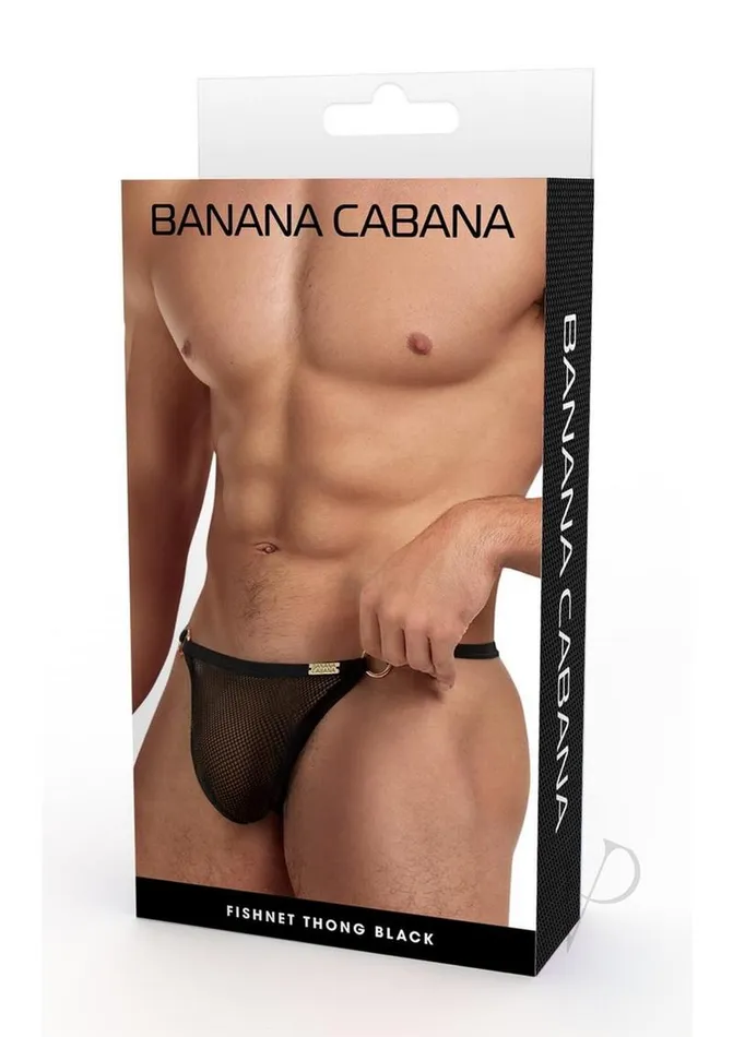 Anal Banana Cabana Banana Cabana Mesh GString SmallMedium Black
