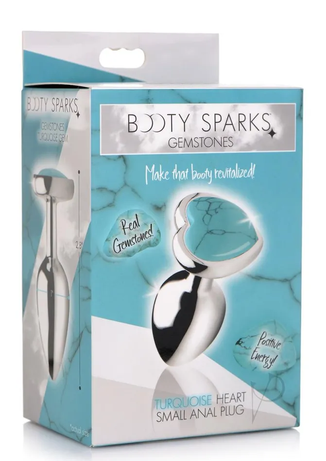 Anal Booty Sparks Booty Sparks Gemstones Turquoise Heart Anal Plug Small Blue Anal Booty Sparks Booty Sparks Gemstones Turquoise Heart Anal Plug Small Blue