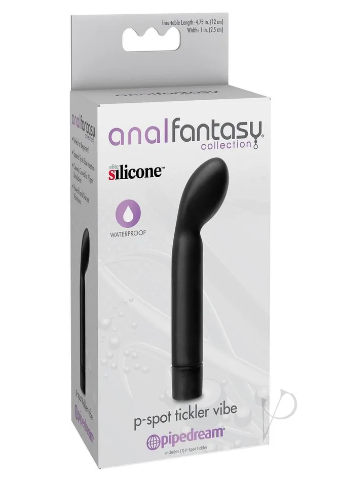 Anal Fantasy Collection Silicone PSpot Tickler Waterproof Vibrator 475in Black Anal Fantasy Collection Anal Anal Fantasy Collection Silicone PSpot Tickler Waterproof Vibrator 475in Black Anal Fantasy Collection Anal