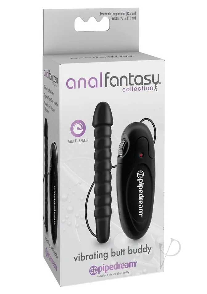 Anal Fantasy Collection Vibrating Butt Buddy with Wired Remote Control 5in Black Anal Fantasy Collection Anal Anal Fantasy Collection Vibrating Butt Buddy with Wired Remote Control 5in Black Anal Fantasy Collection Anal