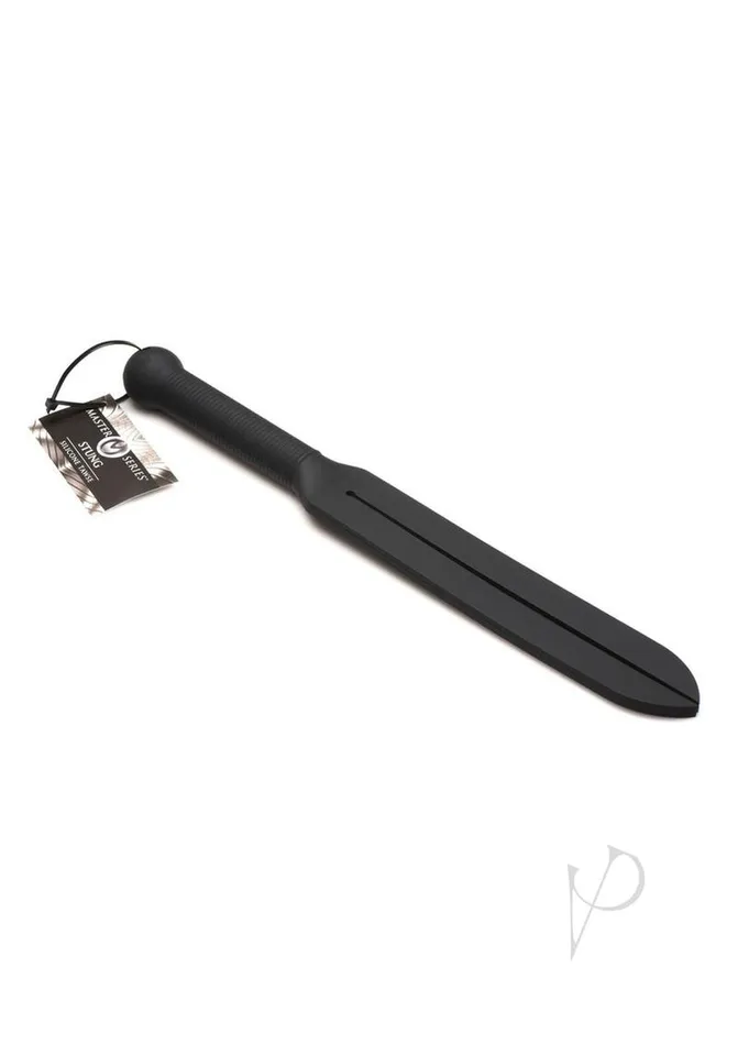 Anal Master Series Master Series Stung Silicone Tawse Whip Black