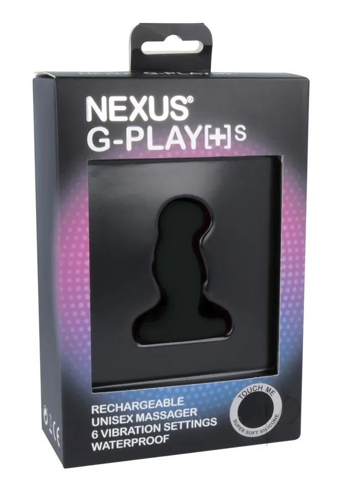 Anal Nexus Nexus GPlaySM Rechargeable Silicone Anal Plug Small Black