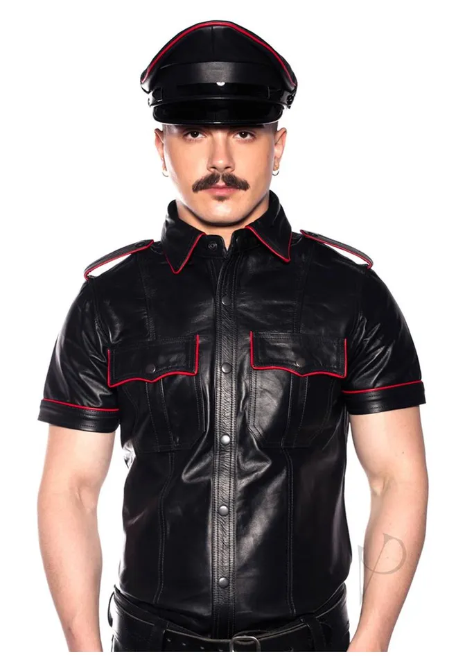 Anal Prowler Red Prowler RED Police Shirt Piped Small BlackRed