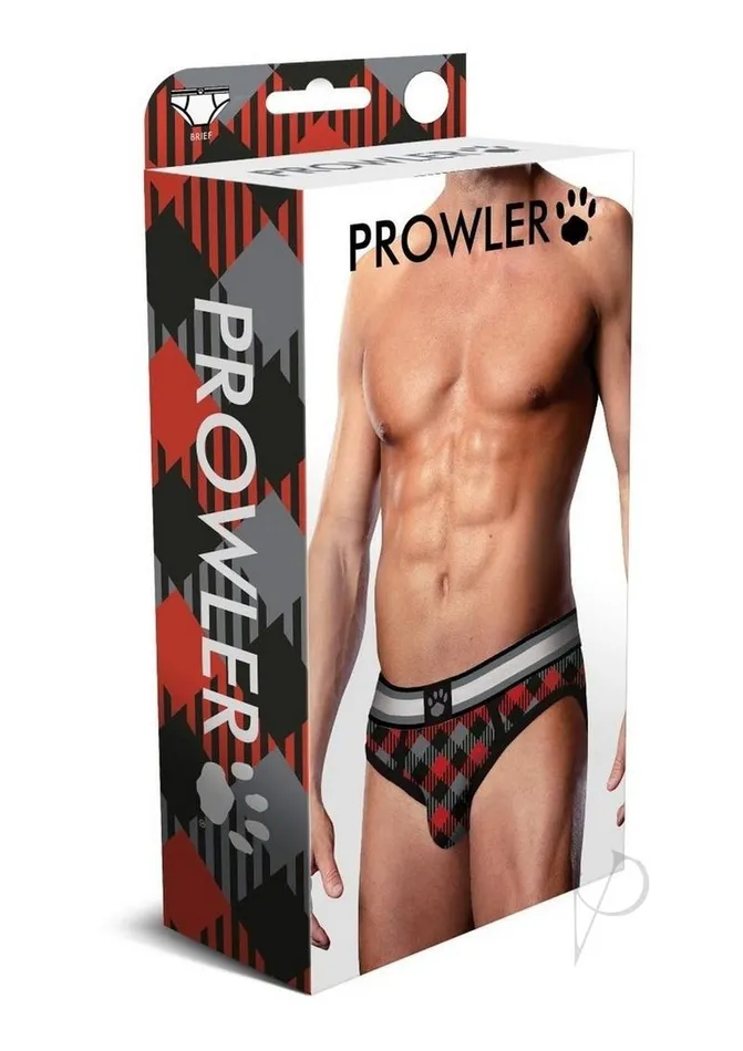 Anal Prowler Tartan 1 Brief Large BlackRed Prowler
