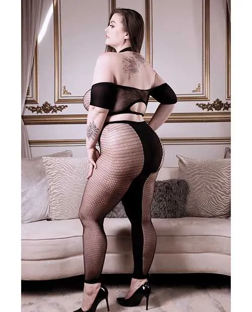Anal Sheer Fantasy Sheer Fantasy Missing You Opaque Net Off Should Top wLeggings Black QN Anal Sheer Fantasy Sheer Fantasy Missing You Opaque Net Off Should Top wLeggings Black QN