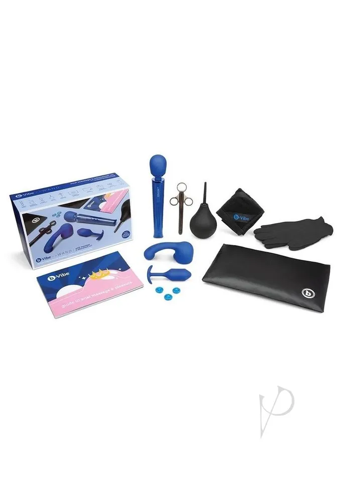 B Vibe Anal BVibe Anal Massage and Education Set Navy Blue B Vibe Anal BVibe Anal Massage and Education Set Navy Blue