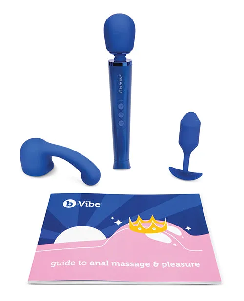 B Vibe Anal BVibe Anal Massage and Education Set Navy Blue B Vibe Anal BVibe Anal Massage and Education Set Navy Blue