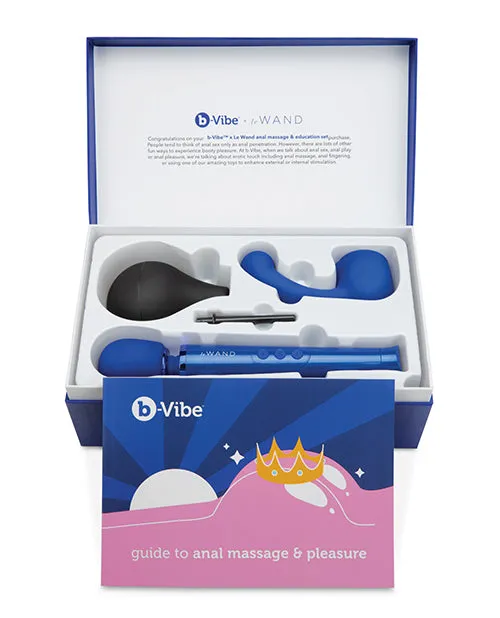B Vibe Anal BVibe Anal Massage and Education Set Navy Blue B Vibe Anal BVibe Anal Massage and Education Set Navy Blue