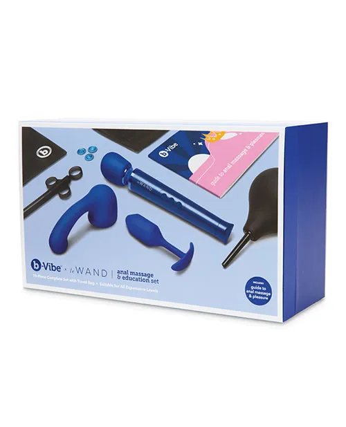 B Vibe Anal BVibe Anal Massage and Education Set Navy Blue B Vibe Anal BVibe Anal Massage and Education Set Navy Blue