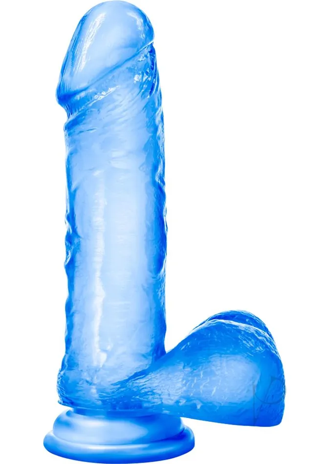 B Yours Dildos B Yours Sweet N Hard 2 Dildo with Balls 775in Blue B Yours Dildos B Yours Sweet N Hard 2 Dildo with Balls 775in Blue