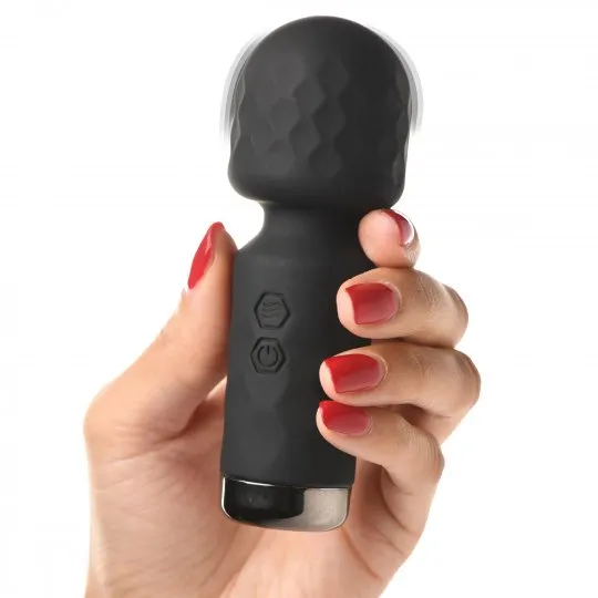 Bang 10X Mini Silicone Wand Black Vibrators