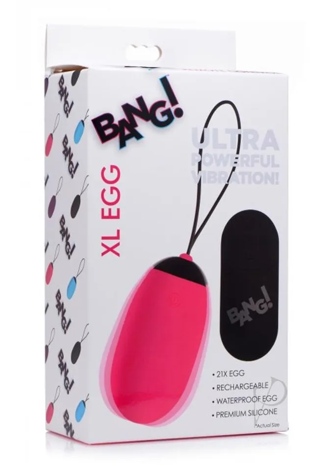 Bang Vibrators Bang XL Vibrating Egg Pink