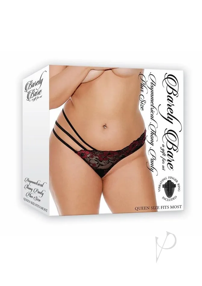 Barely Bare Barely Bare Asymmetrical Thong Panty Plus Size Black Teddies And Bodies Barely Bare Barely Bare Asymmetrical Thong Panty Plus Size Black Teddies And Bodies