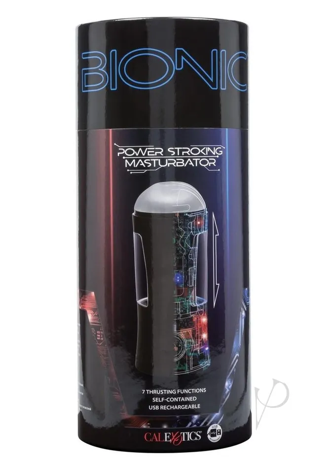 Bionic Power Stroking Rechargeable Anal Masturbator Black Bionic Male Sex Toys Bionic Power Stroking Rechargeable Anal Masturbator Black Bionic Male Sex Toys