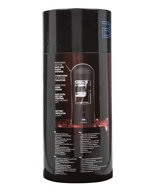 Bionic Power Stroking Rechargeable Anal Masturbator Black Bionic Male Sex Toys Bionic Power Stroking Rechargeable Anal Masturbator Black Bionic Male Sex Toys