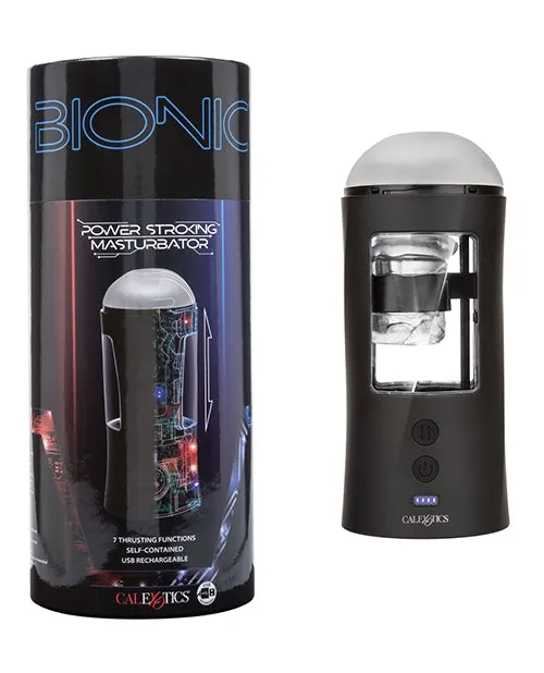 Bionic Power Stroking Rechargeable Anal Masturbator Black Bionic Male Sex Toys Bionic Power Stroking Rechargeable Anal Masturbator Black Bionic Male Sex Toys