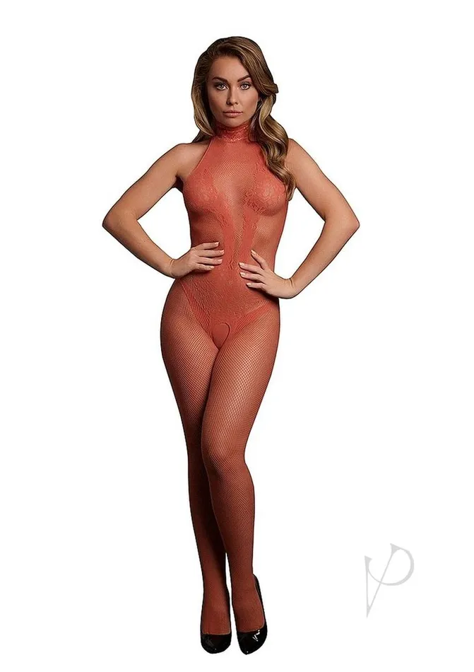 Bodystockings Playsuits Le Desir Le Desir Fishnet and Lace Bodystocking OS Sunset Glow Orange Bodystockings Playsuits Le Desir Le Desir Fishnet and Lace Bodystocking OS Sunset Glow Orange
