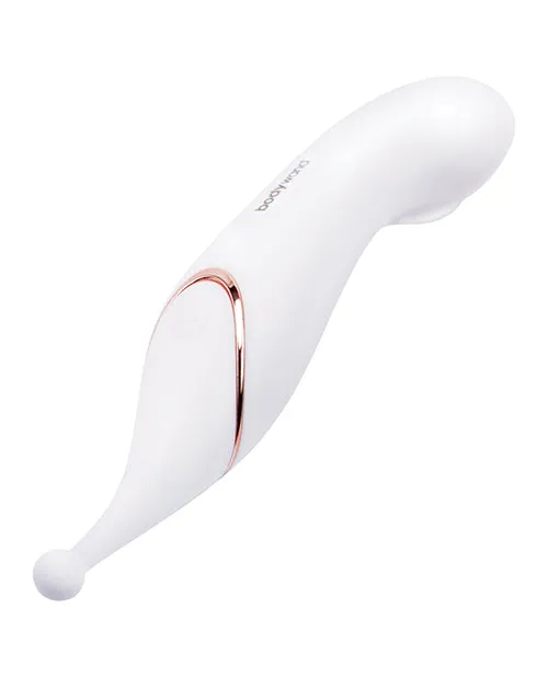 Bodywand Bodywand Dual Stim Vario Silicone Vibrator WhiteGold Female Sex Toys