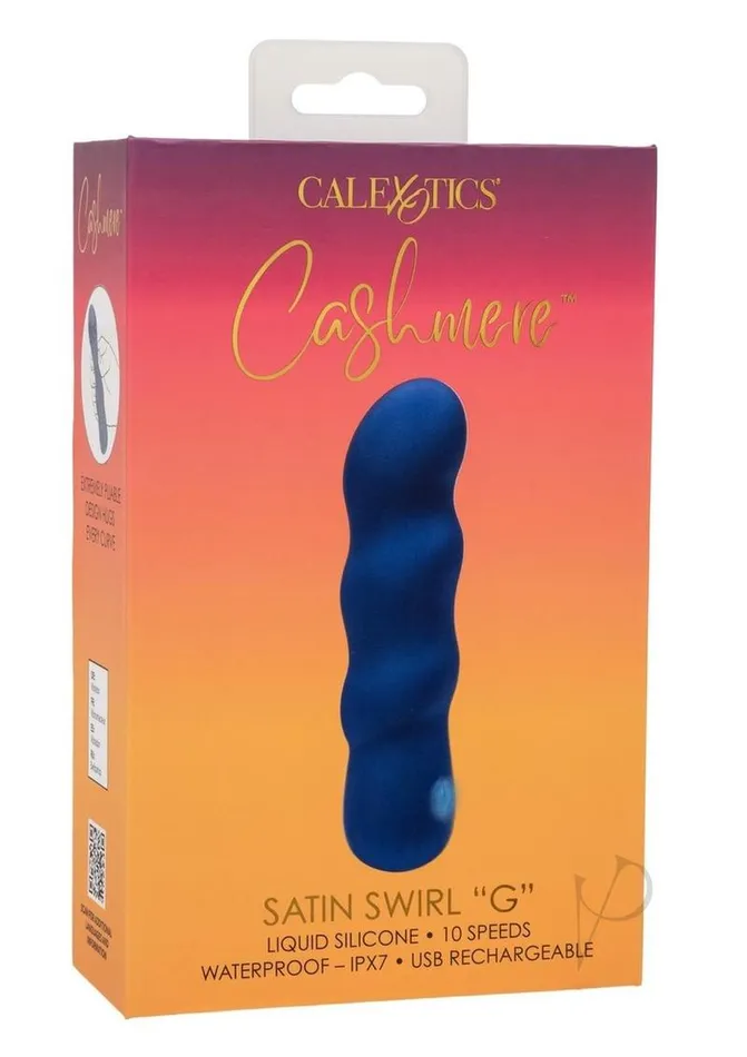 Cashmere Satin Swirl G Rechargeable Silicone GSpot Vibrator Blue Cashmere Female Sex Toys Cashmere Satin Swirl G Rechargeable Silicone GSpot Vibrator Blue Cashmere Female Sex Toys