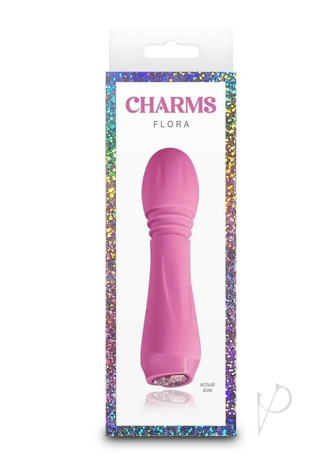 Charms Female Sex Toys Charms Flora Rechargeable Silicone Mini Vibrator Pink Charms Female Sex Toys Charms Flora Rechargeable Silicone Mini Vibrator Pink