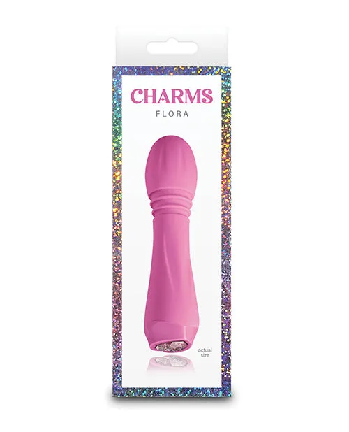 Charms Female Sex Toys Charms Flora Rechargeable Silicone Mini Vibrator Pink Charms Female Sex Toys Charms Flora Rechargeable Silicone Mini Vibrator Pink