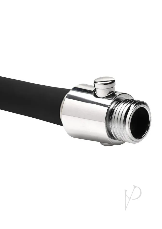 Cleanstream Anal EZFlow Silicone Shower Enema Set BlackSilver Cleanstream Anal EZFlow Silicone Shower Enema Set BlackSilver